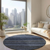 Piper Looms Chantille Stripes ACN598 Blue Area Rug