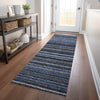 Piper Looms Chantille Stripes ACN598 Blue Area Rug
