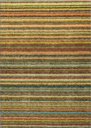 Piper Looms Chantille Stripes ACN598 Coral Area Rug