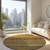 Piper Looms Chantille Stripes ACN598 Coral Area Rug