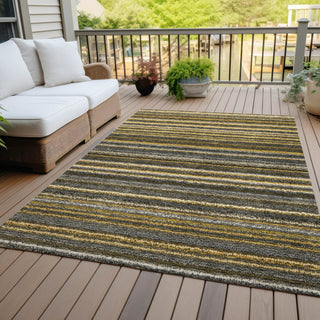 Piper Looms Chantille Stripes ACN598 Gold Area Rug