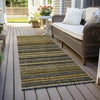 Piper Looms Chantille Stripes ACN598 Gold Area Rug