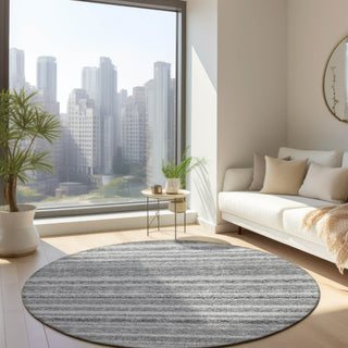 Piper Looms Chantille Stripes ACN598 Gray Area Rug