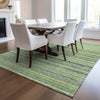 Piper Looms Chantille Stripes ACN598 Green Area Rug Lifestyle Image Feature
