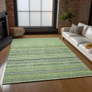 Piper Looms Chantille Stripes ACN598 Green Area Rug