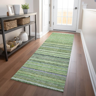 Piper Looms Chantille Stripes ACN598 Green Area Rug