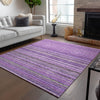 Piper Looms Chantille Stripes ACN598 Purple Area Rug