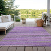 Piper Looms Chantille Stripes ACN598 Purple Area Rug