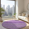 Piper Looms Chantille Stripes ACN598 Purple Area Rug