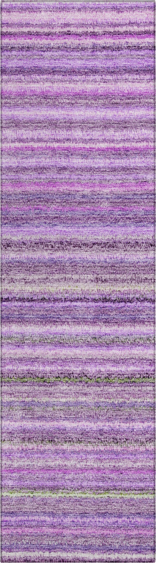 Piper Looms Chantille Stripes ACN598 Purple Area Rug