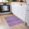 Piper Looms Chantille Stripes ACN598 Purple Area Rug