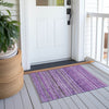 Piper Looms Chantille Stripes ACN598 Purple Area Rug