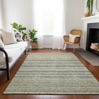 Piper Looms Chantille Stripes ACN598 Sage Area Rug