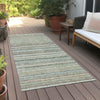 Piper Looms Chantille Stripes ACN598 Sage Area Rug