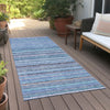 Piper Looms Chantille Stripes ACN598 Sky Area Rug