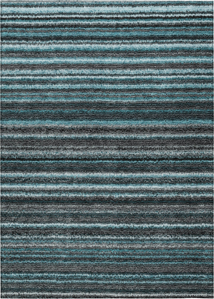 Piper Looms Chantille Stripes ACN598 Teal Area Rug