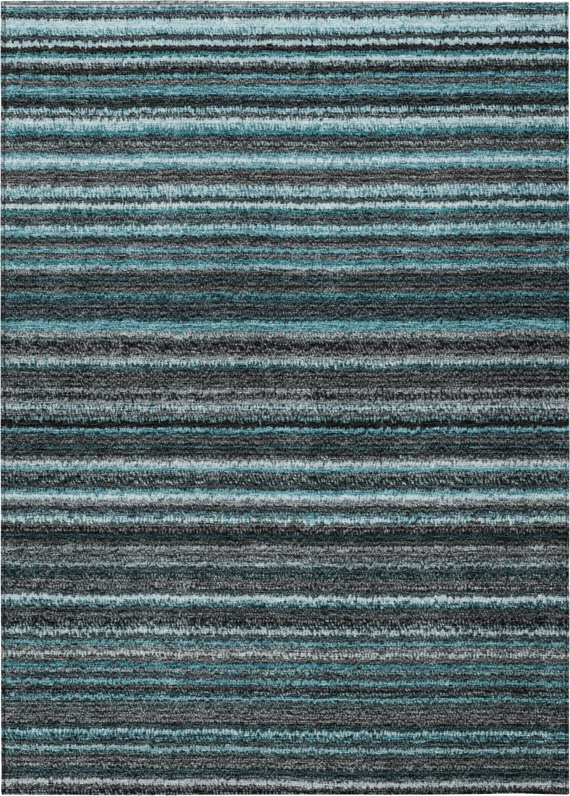 Piper Looms Chantille Stripes ACN598 Teal Area Rug