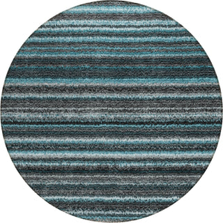 Piper Looms Chantille Stripes ACN598 Teal Area Rug