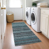 Piper Looms Chantille Stripes ACN598 Teal Area Rug