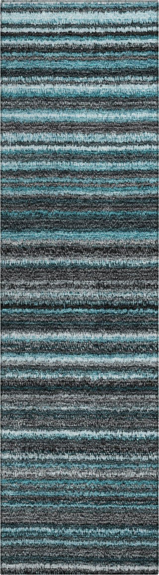 Piper Looms Chantille Stripes ACN598 Teal Area Rug