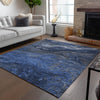 Piper Looms Chantille Abstract ACN599 Blue Area Rug