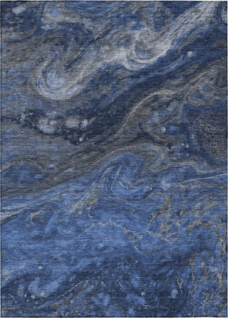 Piper Looms Chantille Abstract ACN599 Blue Area Rug