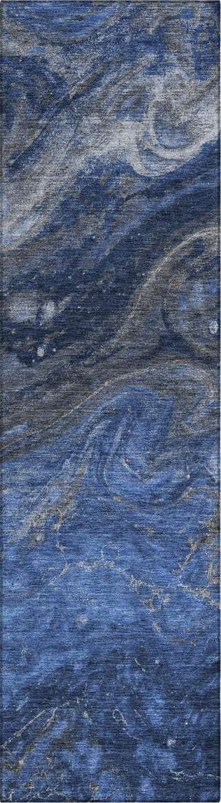 Piper Looms Chantille Abstract ACN599 Blue Area Rug