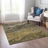 Piper Looms Chantille Abstract ACN599 Brown Area Rug Lifestyle Image Feature