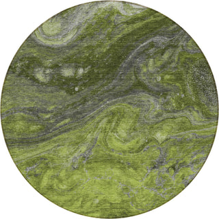 Piper Looms Chantille Abstract ACN599 Green Area Rug