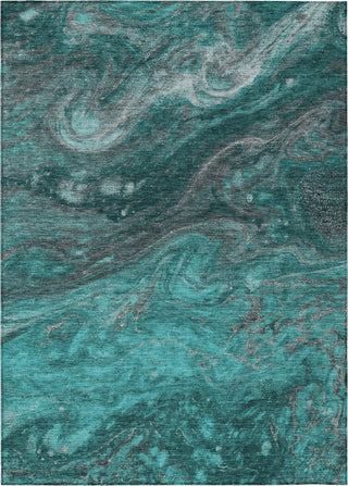 Piper Looms Chantille Abstract ACN599 Teal Area Rug