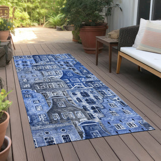 Piper Looms Chantille Novelty ACN600 Blue Area Rug