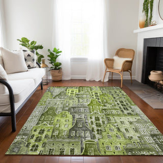 Piper Looms Chantille Novelty ACN600 Green Area Rug