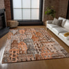 Piper Looms Chantille Novelty ACN600 Paprika Area Rug