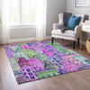 Piper Looms Chantille Novelty ACN600 Purple Area Rug Lifestyle Image Feature