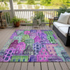 Piper Looms Chantille Novelty ACN600 Purple Area Rug