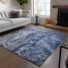 Piper Looms Chantille Abstract ACN602 Blue Area Rug