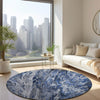 Piper Looms Chantille Abstract ACN602 Blue Area Rug