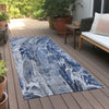 Piper Looms Chantille Abstract ACN602 Blue Area Rug