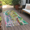Piper Looms Chantille Abstract ACN602 Green Area Rug