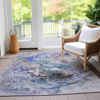 Piper Looms Chantille Abstract ACN603 Beige Area Rug