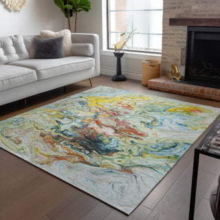 Piper Looms Chantille Abstract ACN603 Ivory Area Rug