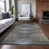 Piper Looms Chantille Stripes ACN604 Brown Area Rug Lifestyle Image Feature
