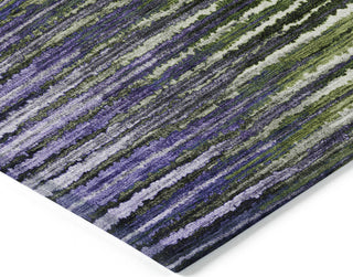 Piper Looms Chantille Stripes ACN604 Purple Area Rug