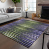 Piper Looms Chantille Stripes ACN604 Purple Area Rug