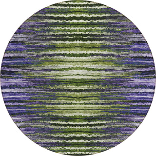 Piper Looms Chantille Stripes ACN604 Purple Area Rug