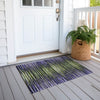 Piper Looms Chantille Stripes ACN604 Purple Area Rug