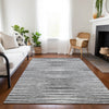 Piper Looms Chantille Stripes ACN604 Silver Area Rug
