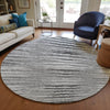 Piper Looms Chantille Stripes ACN604 Silver Area Rug