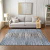 Piper Looms Chantille Stripes ACN604 Sky Area Rug Lifestyle Image Feature