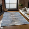 Piper Looms Chantille Stripes ACN604 Sky Area Rug